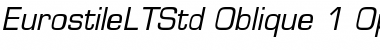 Download Eurostile LT Std Oblique Font