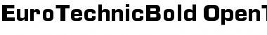 Download Euro TechnicBold Font Title Preview