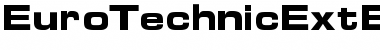 Download Euro TechnicExtBold Font Title Preview