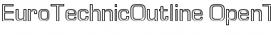 Download Euro TechnicOutline Font Title Preview