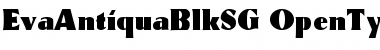 Download Eva AntiquaBlkSG Font Title Preview