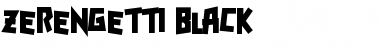 Download Zerengetti Black Font
