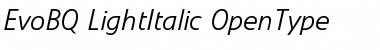 Download Evo BQ Regular Font Title Preview