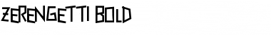 Download Zerengetti Bold Font