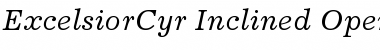 Download Excelsior Cyrillic Inclined Font Title Preview