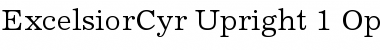 Download Excelsior Cyrillic Upright Font Title Preview