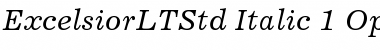 Download Excelsior LT Std Italic Font Title Preview