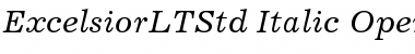 Download Excelsior LT Std Italic Font Title Preview