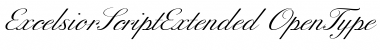 Download ExcelsiorScript Extended Font Title Preview