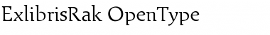 Download Exlibris Regular Font Title Preview