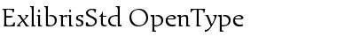 Download Exlibris Std Regular Font Title Preview