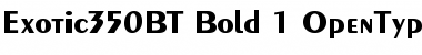 Download Exotic 350 Bold Font Title Preview