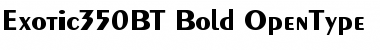 Download Exotic 350 Bold Font Title Preview