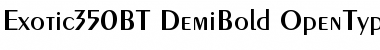Download Exotic 350 Demi-Bold Font Title Preview