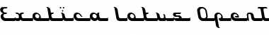 Download Exotica Lotus Font Title Preview