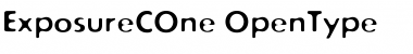 Download ExposureCOne Regular Font Title Preview