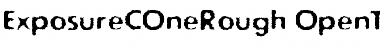 Download ExposureCOneRough Regular Font Title Preview
