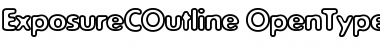 Download ExposureCOutline Regular Font Title Preview