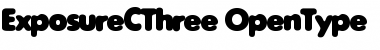Download ExposureCThree Regular Font Title Preview