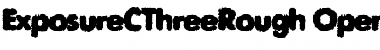 Download ExposureCThreeRough Regular Font Title Preview