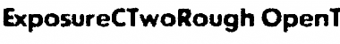 Download ExposureCTwoRough Regular Font Title Preview