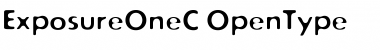 Download ExposureOneC Regular Font Title Preview