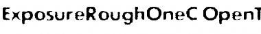 Download ExposureRoughOneC Regular Font Title Preview