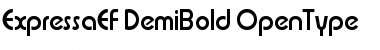 Download ExpressaEF DemiBold Font Title Preview