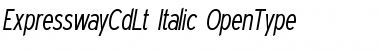 Download Expressway Cd Lt Italic Font Title Preview