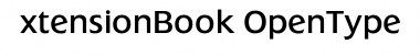 Download ExtensionBook Regular Font Title Preview