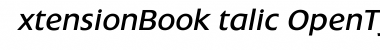 Download ExtensionBookItalic Regular Font Title Preview