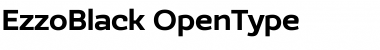 Download EzzoBlack Regular Font Title Preview
