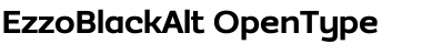 Download EzzoBlackAlt Regular Font Title Preview