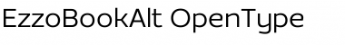 Download EzzoBookAlt Regular Font Title Preview