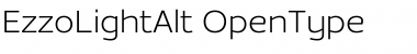 Download EzzoLightAlt Regular Font Title Preview