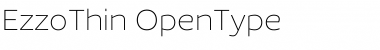Download EzzoThin Regular Font Title Preview