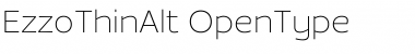 Download EzzoThinAlt Regular Font Title Preview