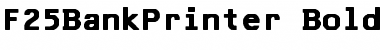 Download F25 Bank Printer Bold Font Title Preview
