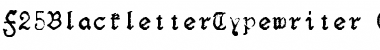 Download F25 BlackletterTypewriter Regular Font Title Preview