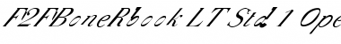 Download F2FBoneRbook LT Std Regular Font Title Preview