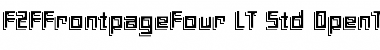 Download F2FFrontpageFour LT Std Regular Font Title Preview
