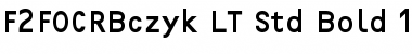 Download F2FOCRBczyk LT Std Regular Bold Font Title Preview
