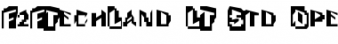 Download F2FTechLand LT Std Regular Font Title Preview