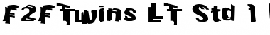Download F2FTwins LT Std Regular Font Title Preview