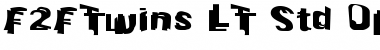 Download F2FTwins LT Std Regular Font Title Preview