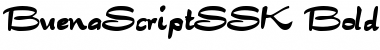 Download BuenaScriptSSK Bold Font Title Preview