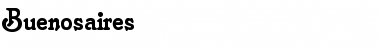 Download Buenosaires Regular Font Title Preview