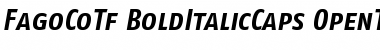 Download FagoCoTf BoldItalicCaps Font