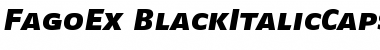 Download FagoEx BlackItalicCaps Font