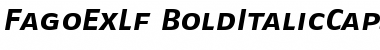 Download FagoExLf BoldItalicCaps Font Title Preview